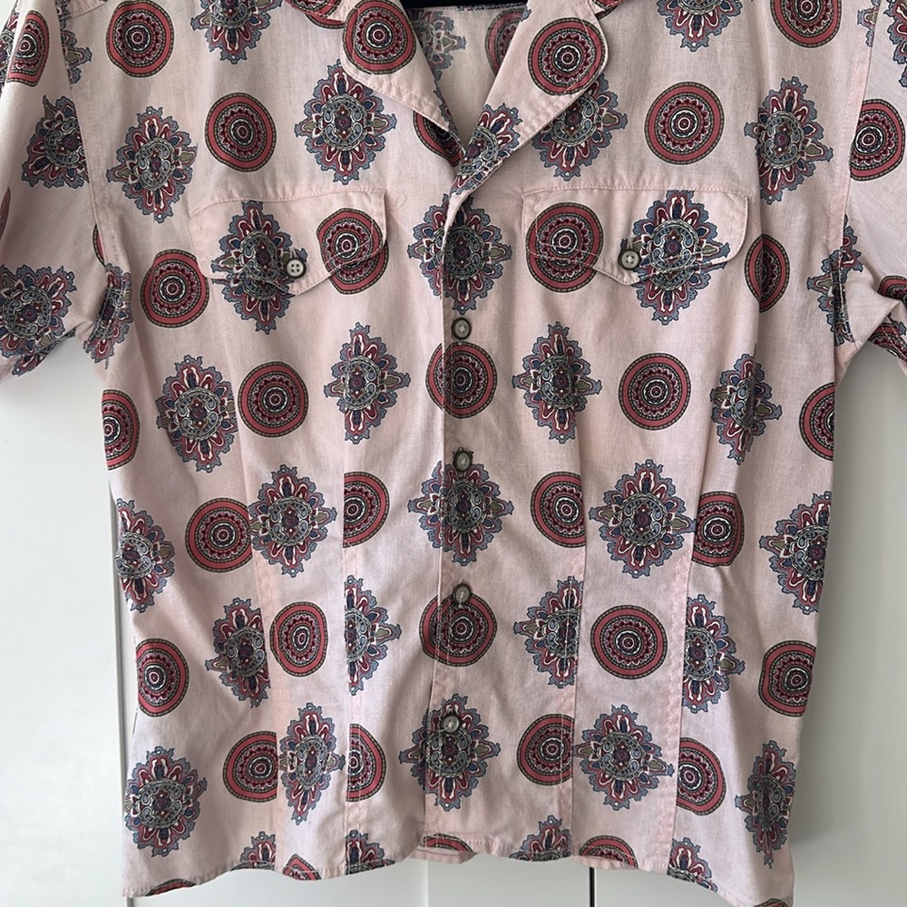 Printed Button Down Shirt - image 2